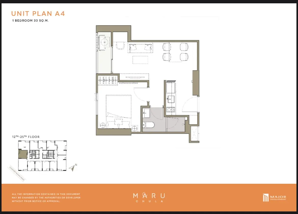 Condo · 1 ch. · 1 sdb · 33 m²