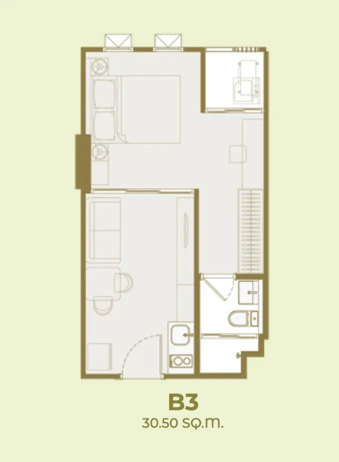 Condo · 1 ch. · 1 sdb · 31 m²